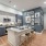 under cabinet lighting in open kitchen with island